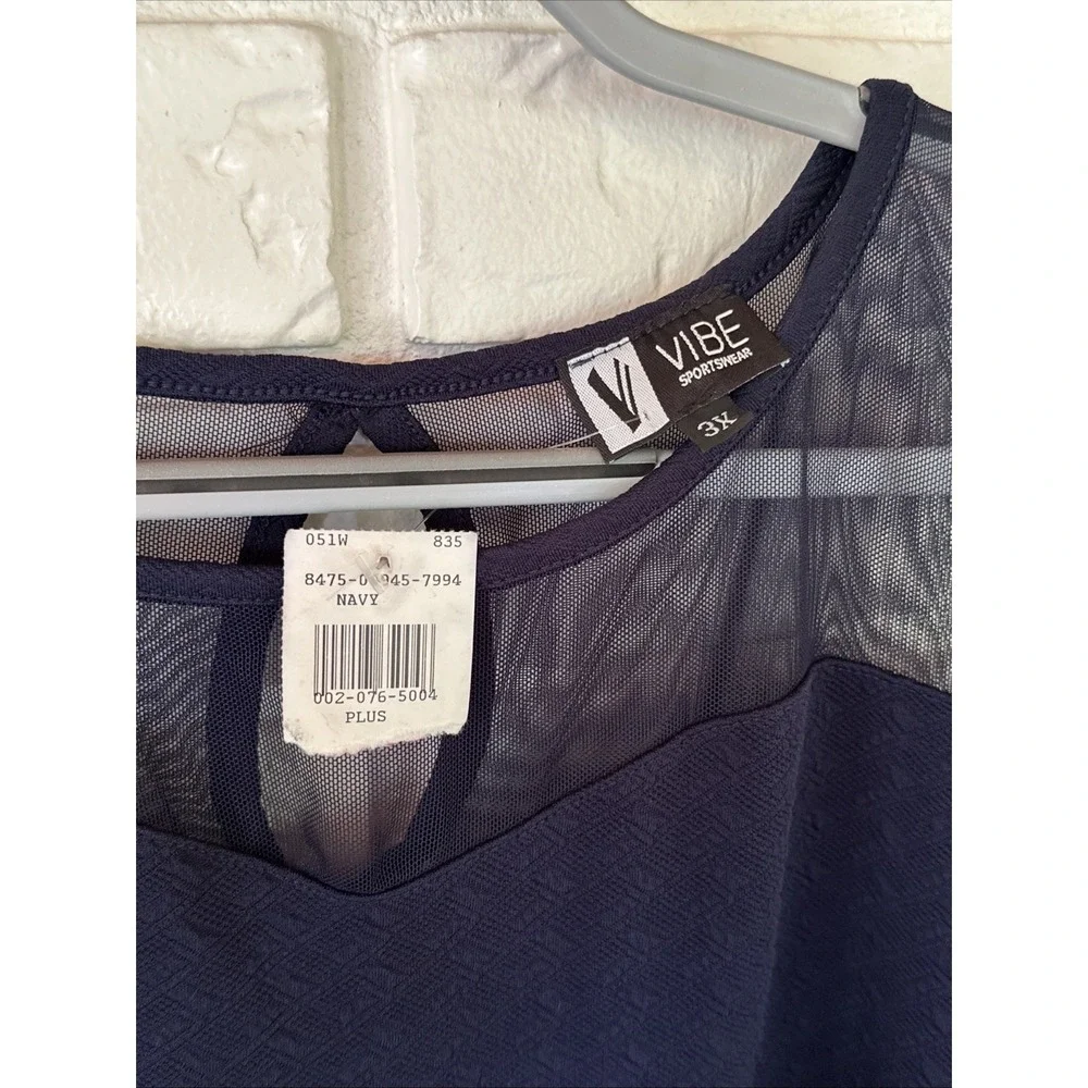 Vibe‎ Sportswear NWT Navy Dress Sz 3XL Polyester Spandex